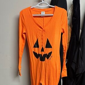 Victoria's Secret Orange Pumpkin Bodysuit